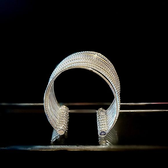 Park Lane Jewelry - Park Lane Silver Textured Bangle